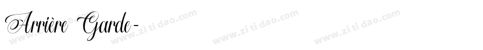 Arrière Garde字体转换